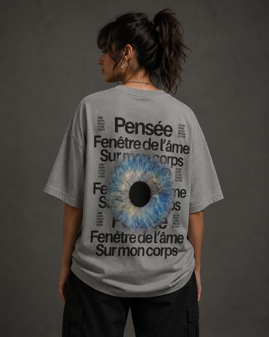 Pensée Window Printed Oversized T-Shirt