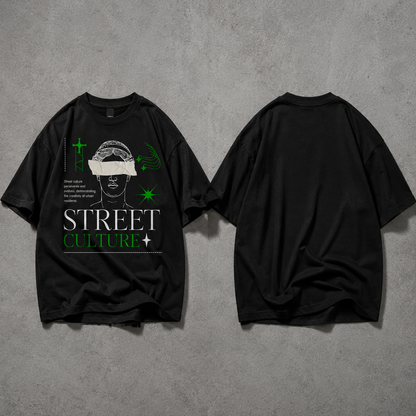 Street Culture Baskılı Oversize Unisex Tişört