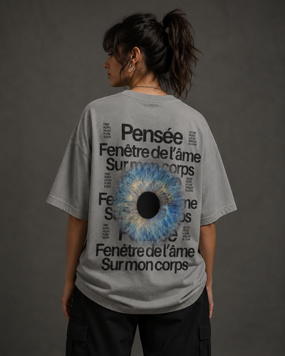 Pensée Window Printed Oversized T-Shirt